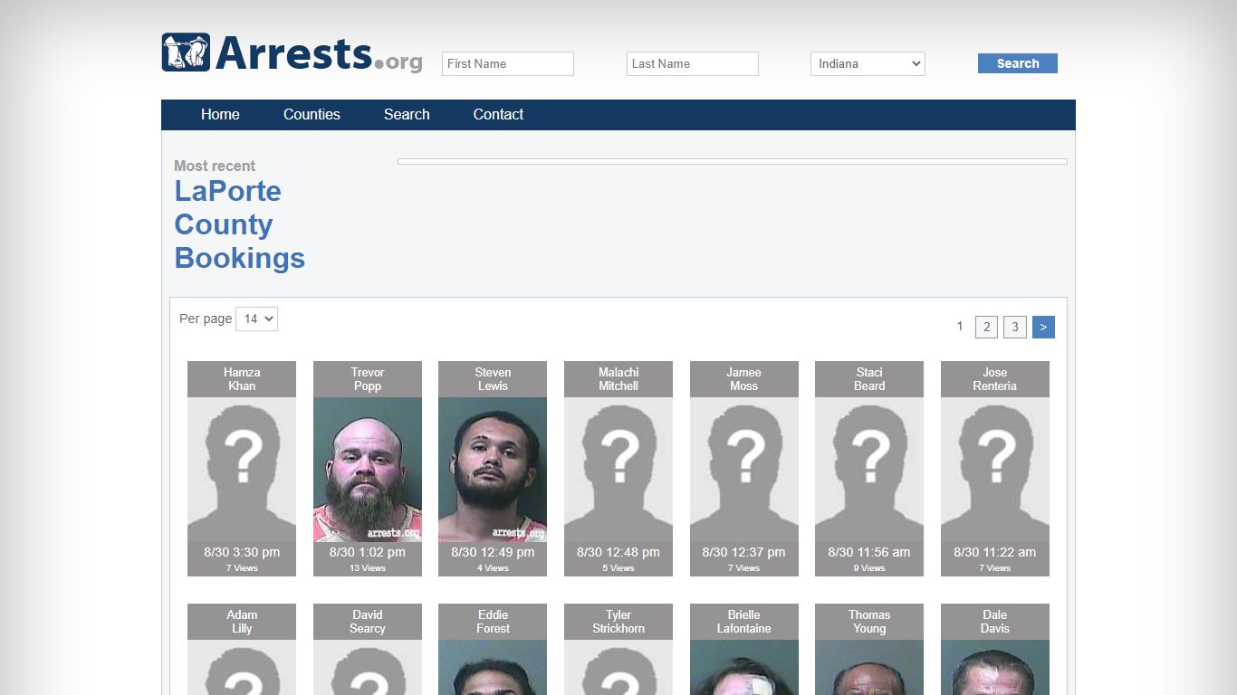 LaPorte County Arrests and Inmate Search